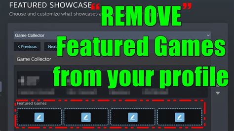 How to Remove Featured Games from Game Collector .